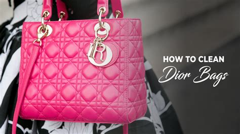 how do dior clean their bags|cleaning christian Dior bag.